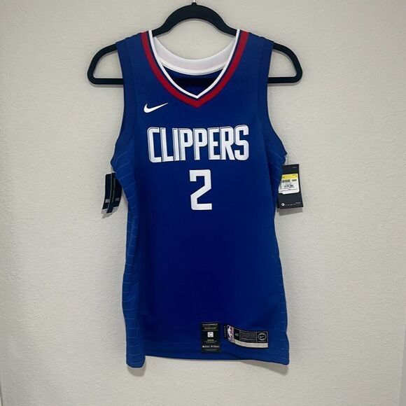 NWT Nike Mens Royal Blue Kawhi Leonard Icon LA‎ Clippers Swingman Jersey Small - Picture 1 of 5
